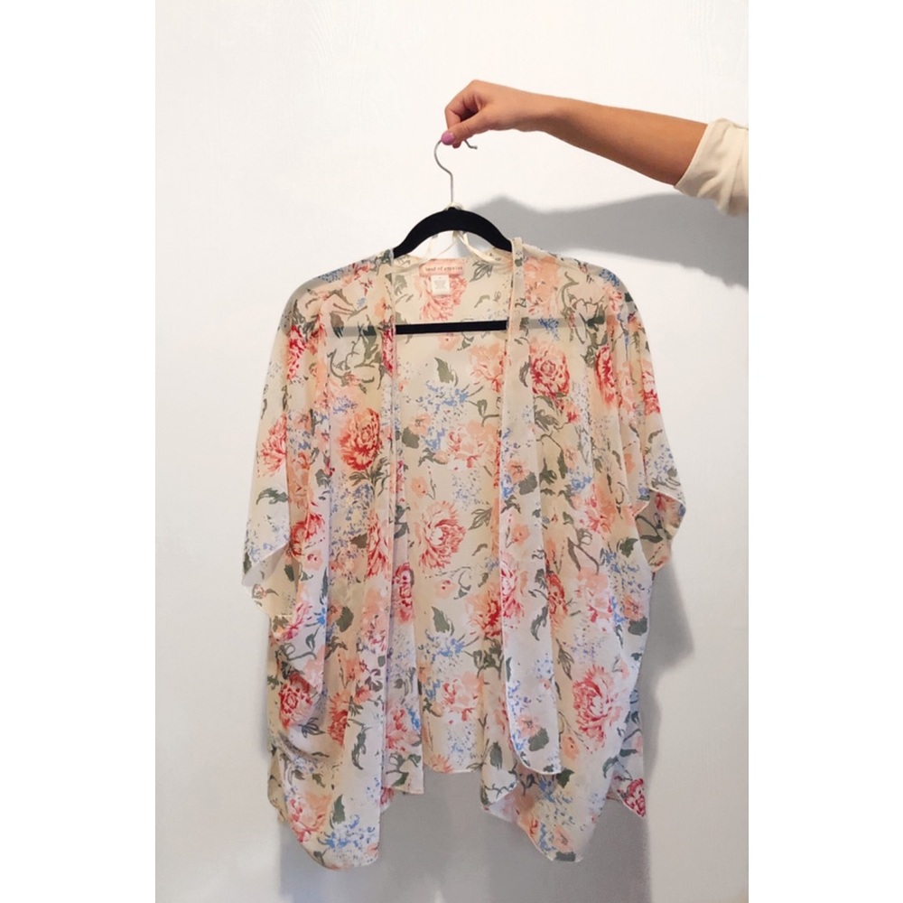 Floral “Band of Gypsies” Kimono